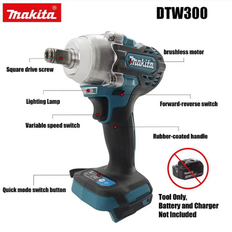 Llave de Impacto Inalámbrica M - Makita Drill Dtw300 reseña y precio