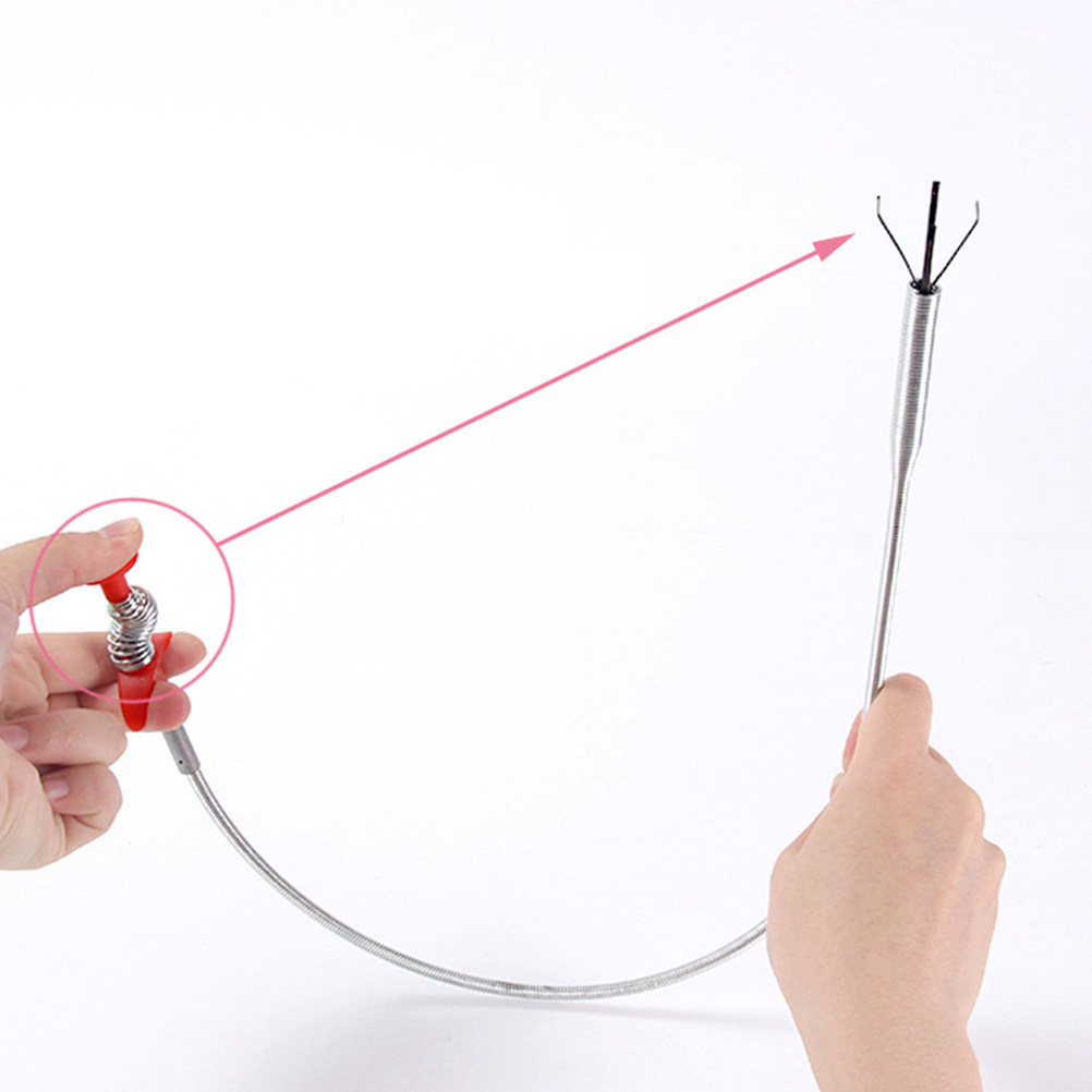 4 piezas de herramienta de dra - Drain Snake Flexible reseña y precio